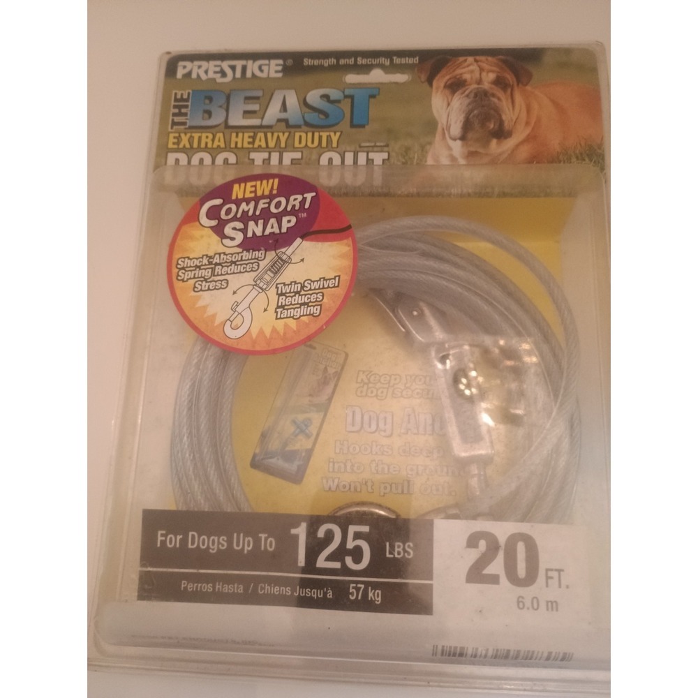 Prestige The Beast Extra Heavy Duty Dog Time-out 20ft Cable New In Box Sealed